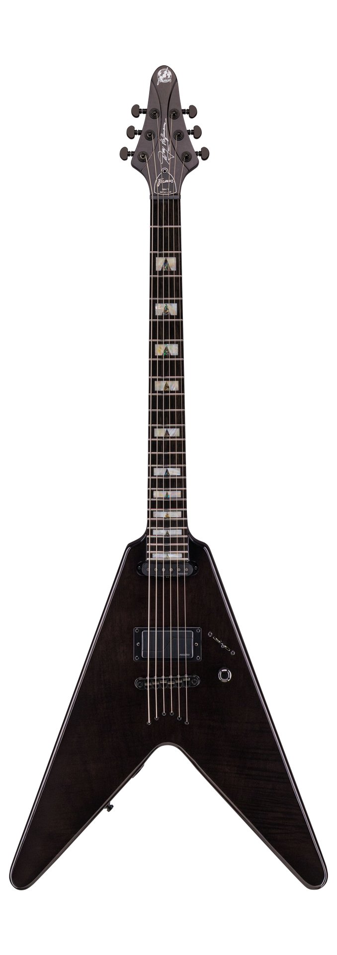 Artist Line Shark WH-1 - Nirvana Black Transparent High E-Gitarre